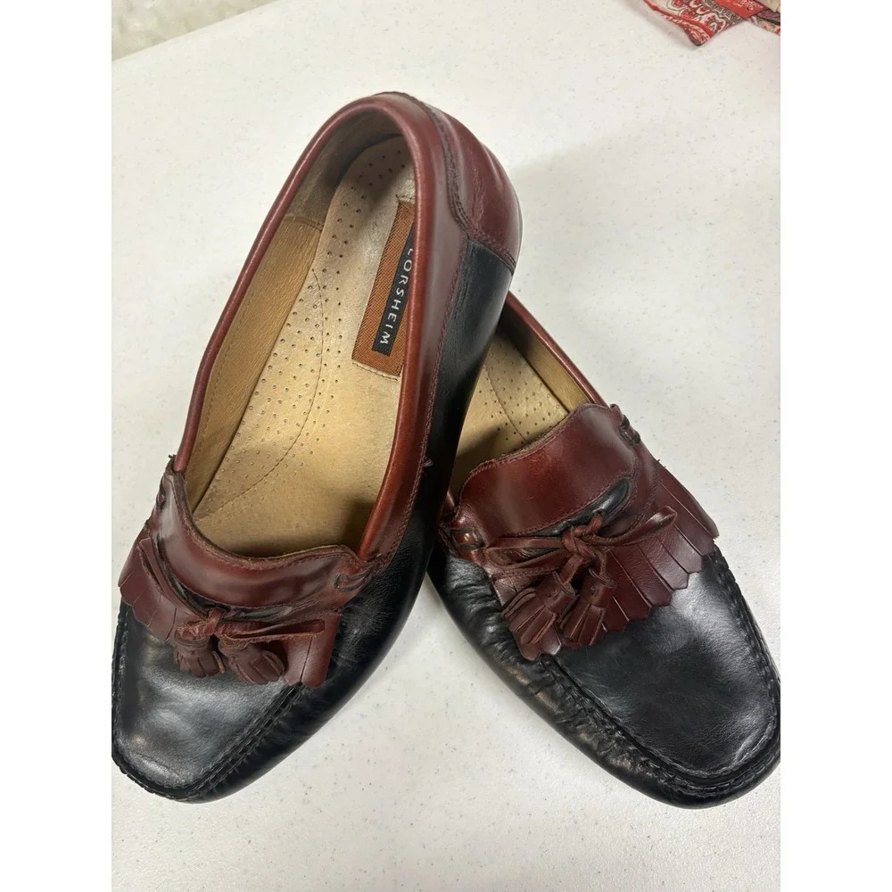 Mens Florsheim Kiltie Tassel 2-Tone Loafer wi- Sz 12D‎ Preppy Heritage